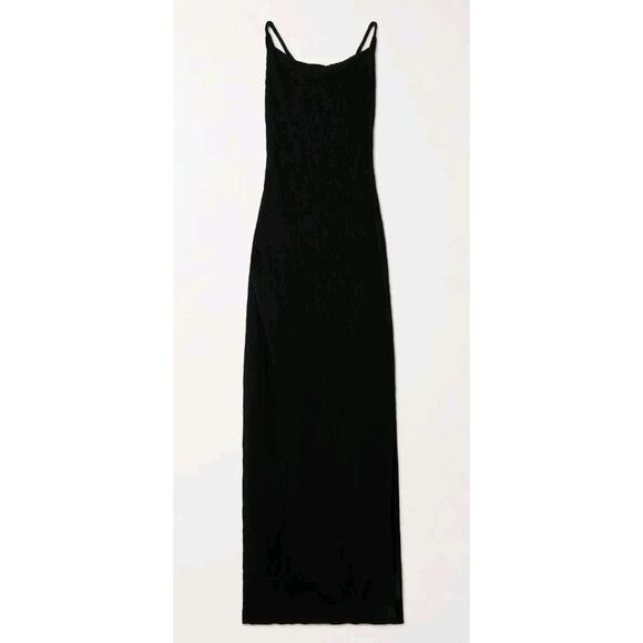 Faithfull‎ the Brand Palermo Maxi Dress Braided Cross Strap Halter Gown Linen 4 - Picture 5 of 8